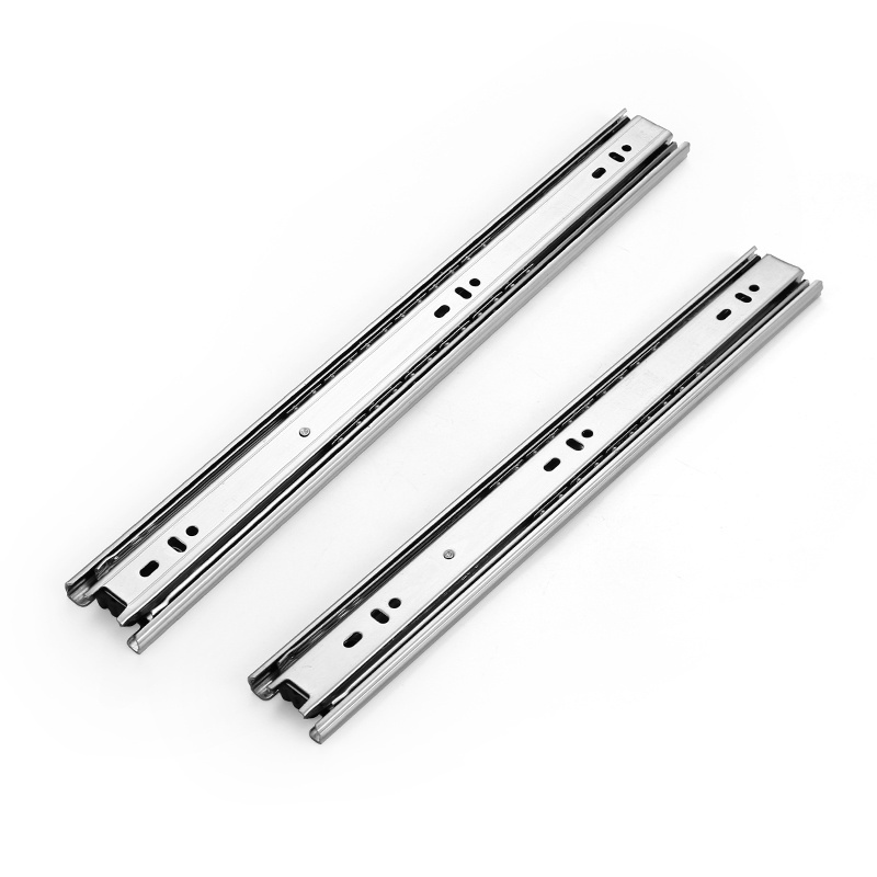 3-Fold Type Drawer Slide With 45mm Clip Type stainless steel Ball Bearing Drawer Slide Rail