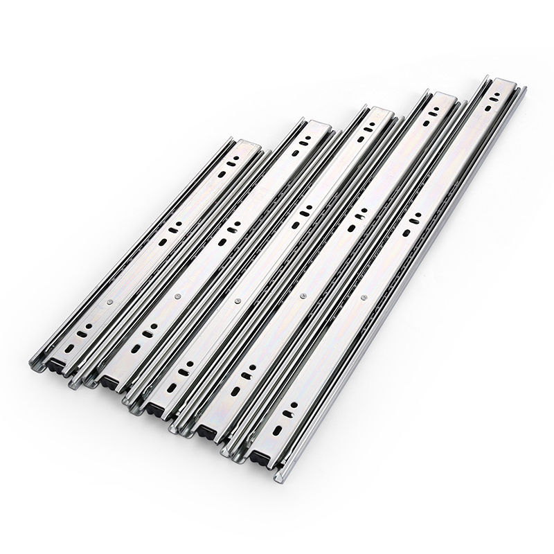 3-Fold Type Drawer Slide With 45mm Clip Type stainless steel Ball Bearing Drawer Slide Rail