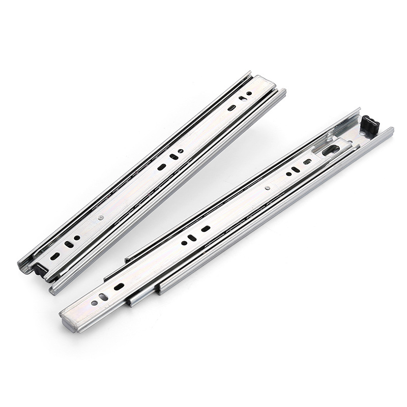 3-Fold Type Drawer Slide With 45mm Clip Type stainless steel Ball Bearing Drawer Slide Rail