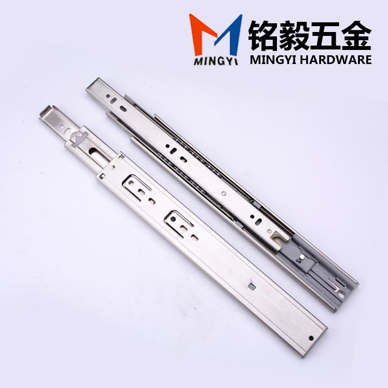 Mingyi factory cheap price SS drawer slide rail for furniture bottom mount drawer slides heavy duty