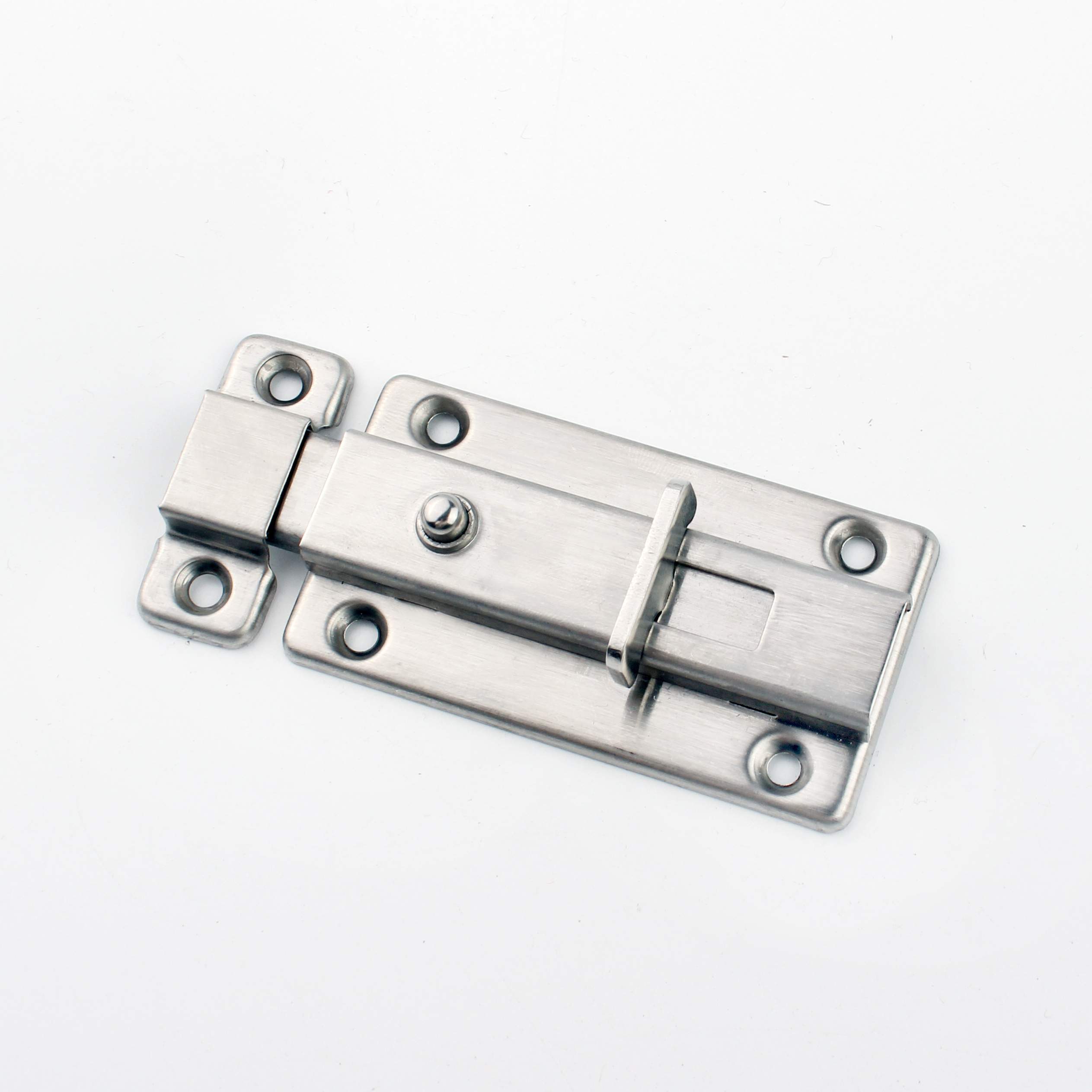 Factory High Quality Stainless Steel Button 1.0mm Barrel Latch Sliding Ss Automatic Door Window Bolt