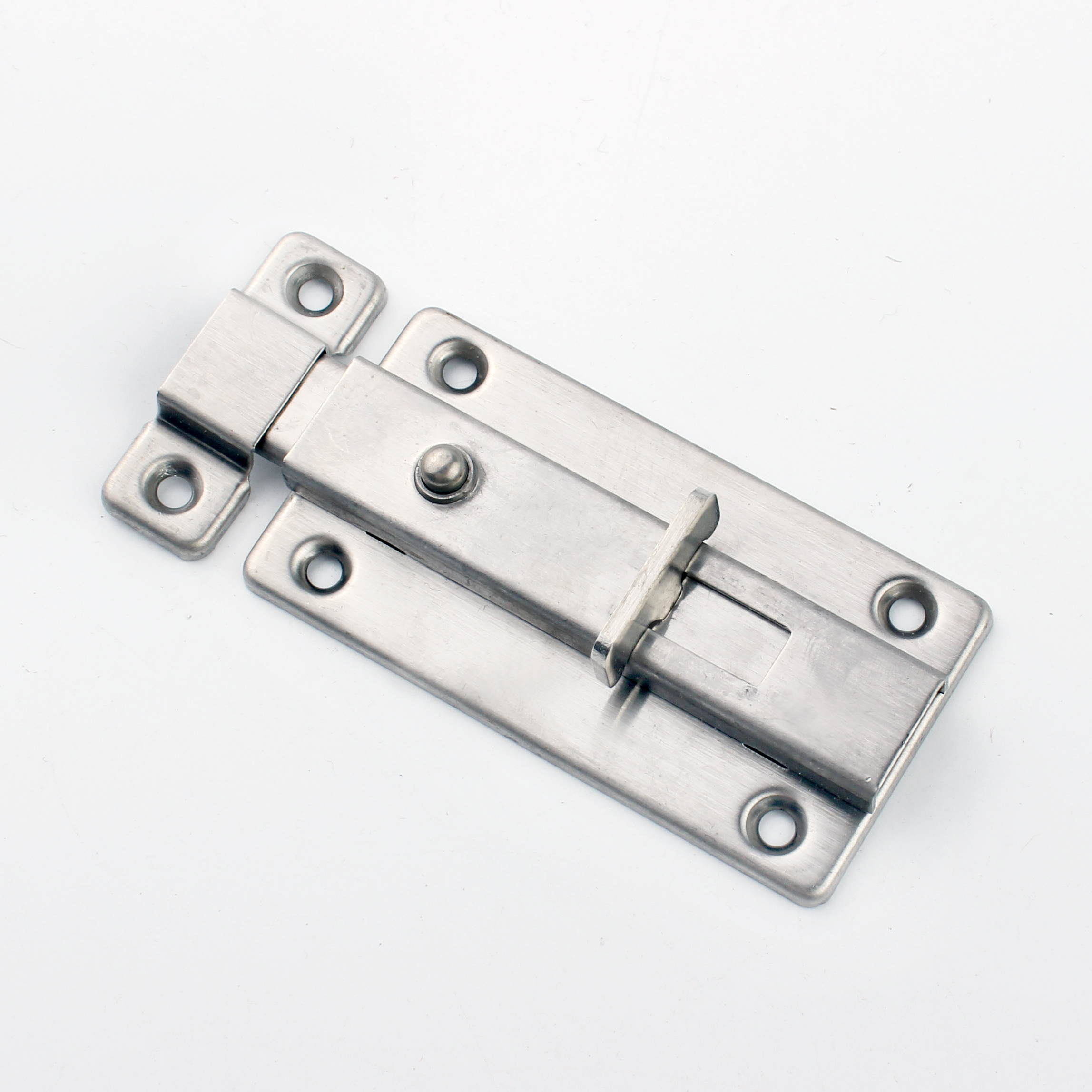 Factory High Quality Stainless Steel Button 1.0mm Barrel Latch Sliding Ss Automatic Door Window Bolt