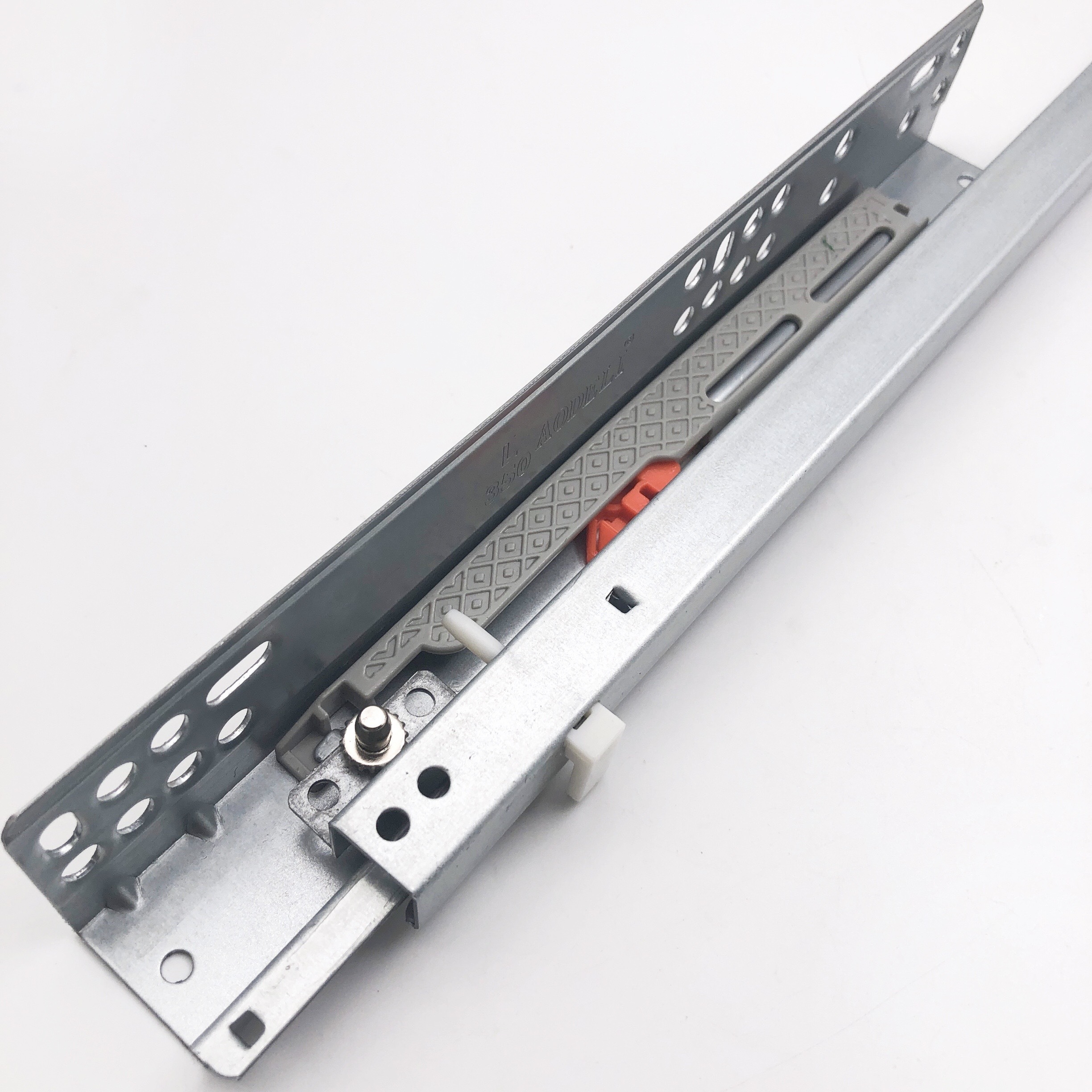 Mingyi factory direct custom accept push to open undermount drawer slide 2 fold adjustable slide rail with lock