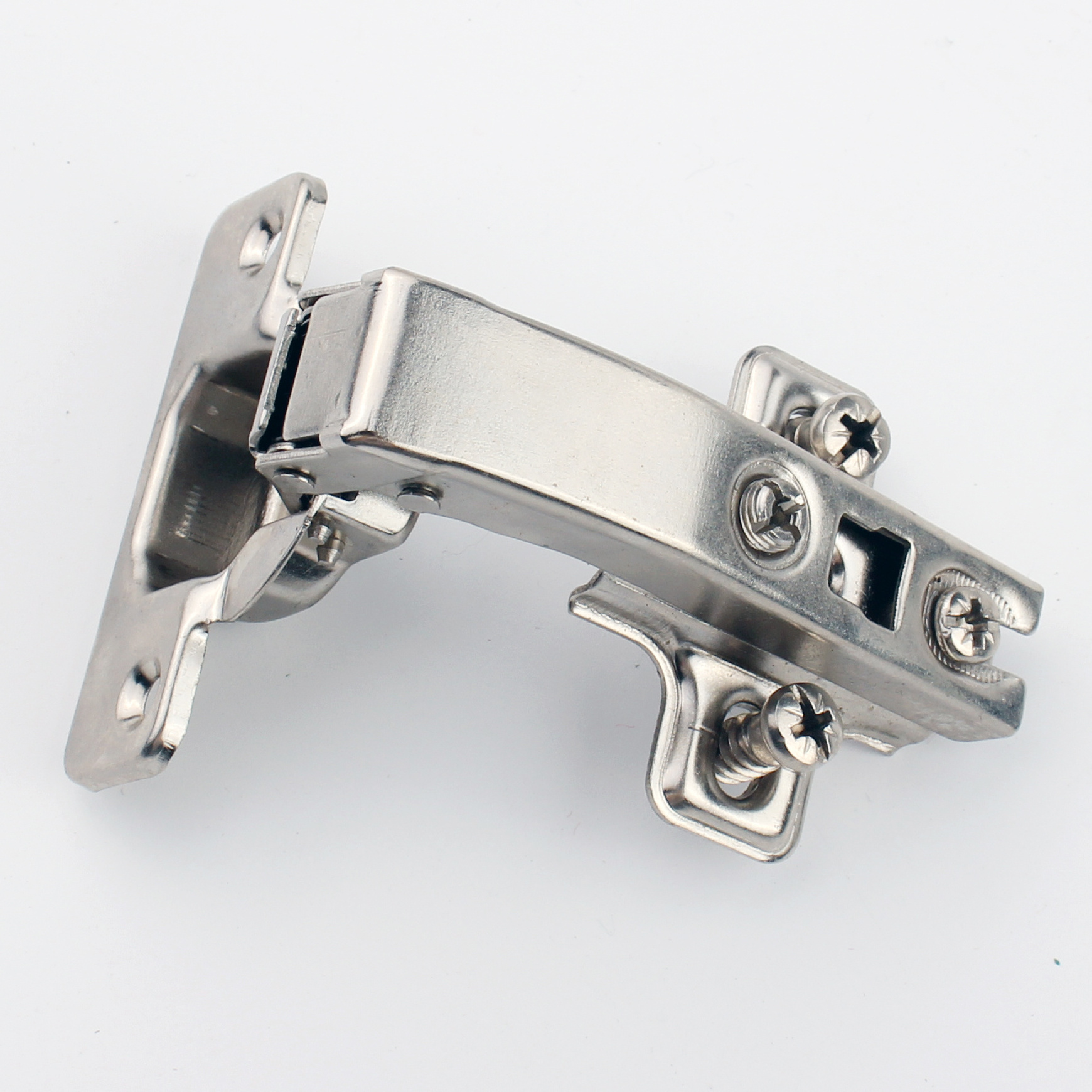 OEM Manufacturer Angle Open Cabinet Door Hinge Locking Concealed Stop 90 Degree Hinge Furniture Hardware