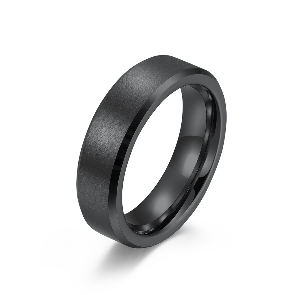 JY New Ready To Ship Wide 10mm 8mm 6mm Mens Wedding Band Black Tungsten Carbide Ring Jewelry