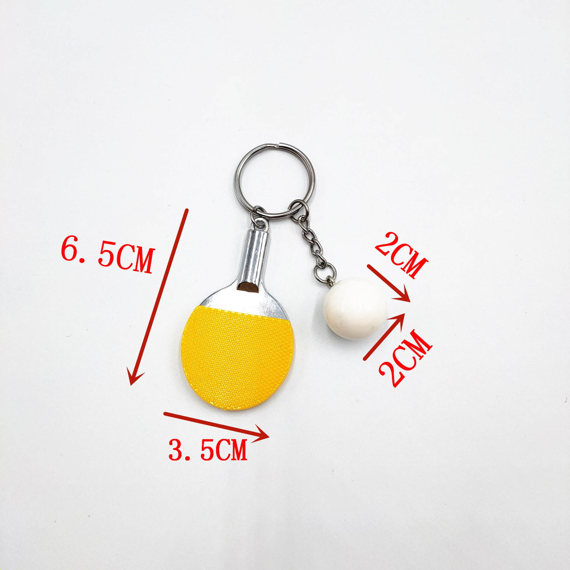 Mini simulation table tennis racket key chain pendant Table tennis fan souvenirs Sports activities for sales