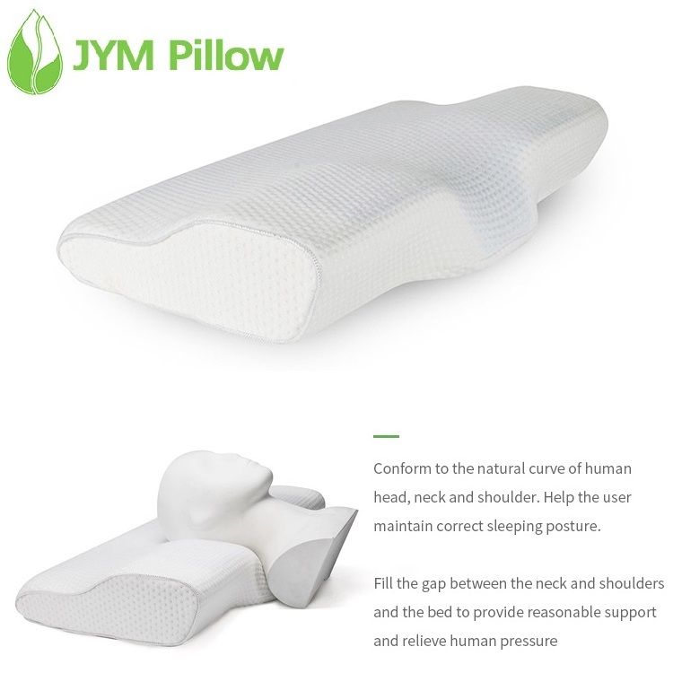 Cooling Gel Therapy Memory Foam Bed Pillow Queen Cervical Pillow Contour Pillow for Side Sleepers-JYM003