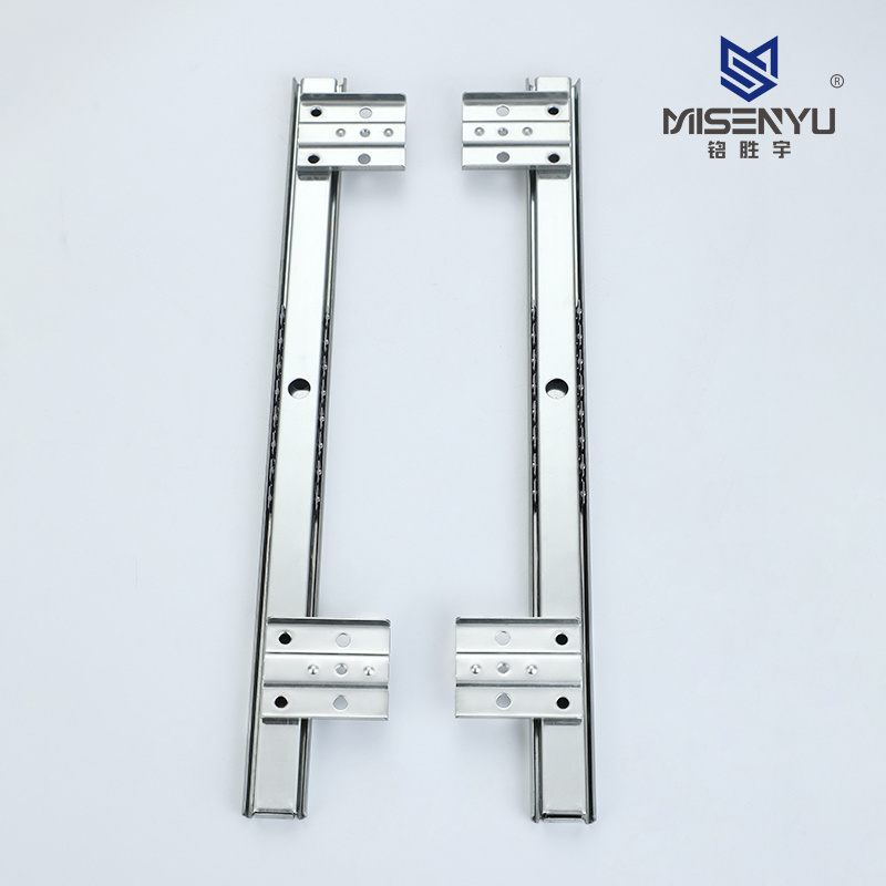 Hight Quality jieyang Wholesale 27mm width computer keyboard tray track MSY-2708 Desk Bracket drawer slides