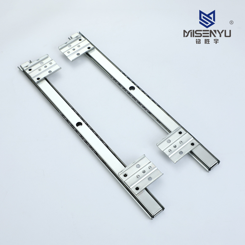 Hight Quality jieyang Wholesale 27mm width computer keyboard tray track MSY-2708 Desk Bracket drawer slides