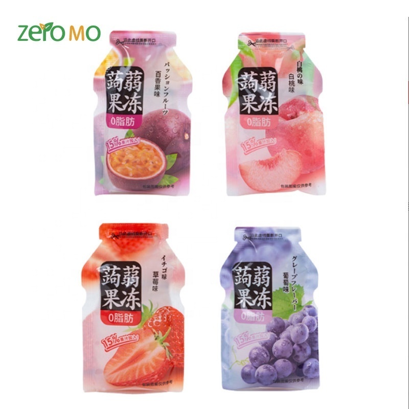 Tiktok Amazon Ready to Ship Hot sale Fruity Drink Yummy Fruit Jelly Candy 20 Gram Small Shape Konjac Jelly