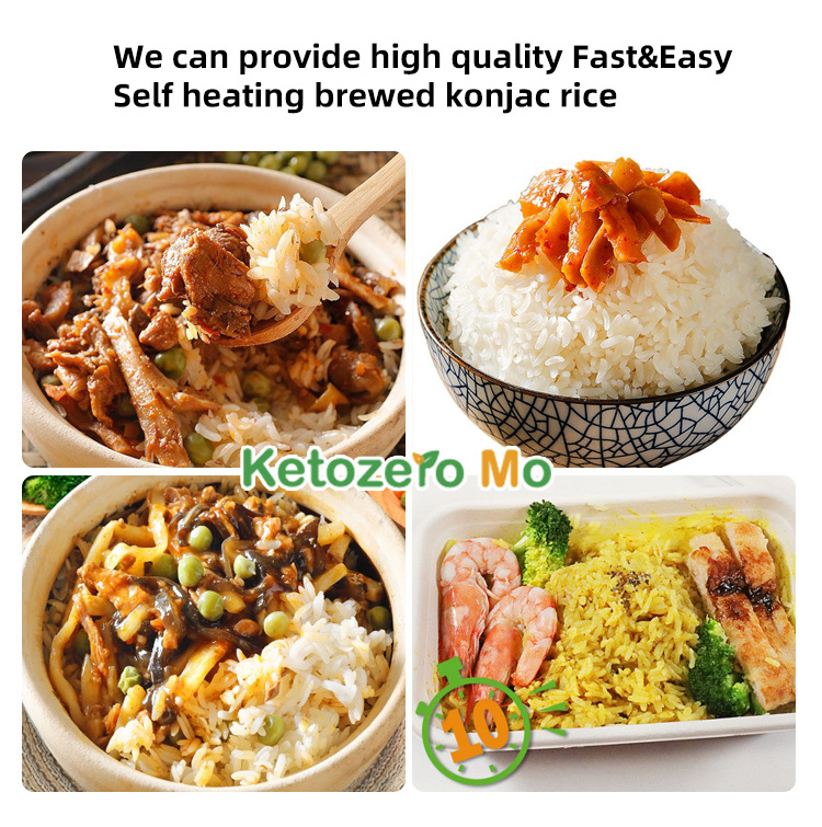 Lazy Foods Halal Vegan Instant Keto Halal Healthy Food Self Heating Instant Precook Dry Rice