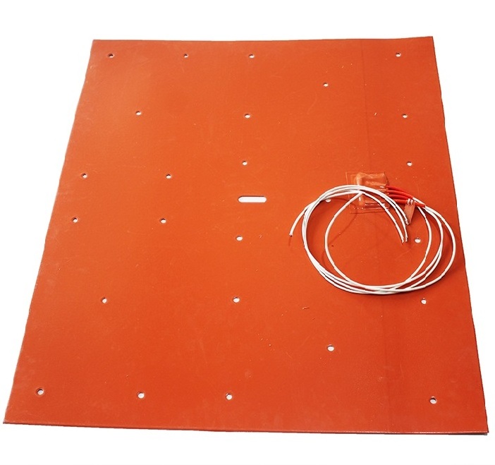 High Efficient Work Silicon 3d printer heated pad heat pad with ntc100k heater for 3D printer