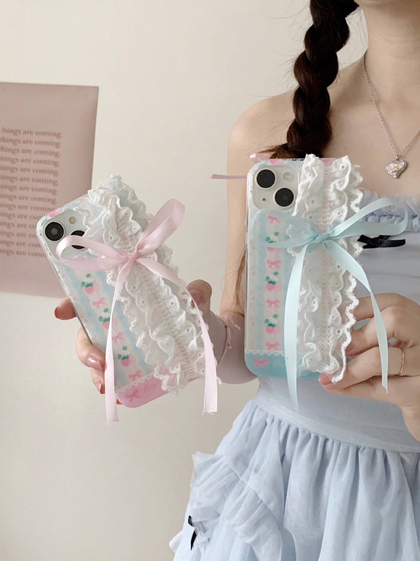 ins Lace Bow Bowknot Flower Protective Shockproof Mobile Phone Accessories Back Cover Gel Case For iPhone 12 13 14 15 Pro Max