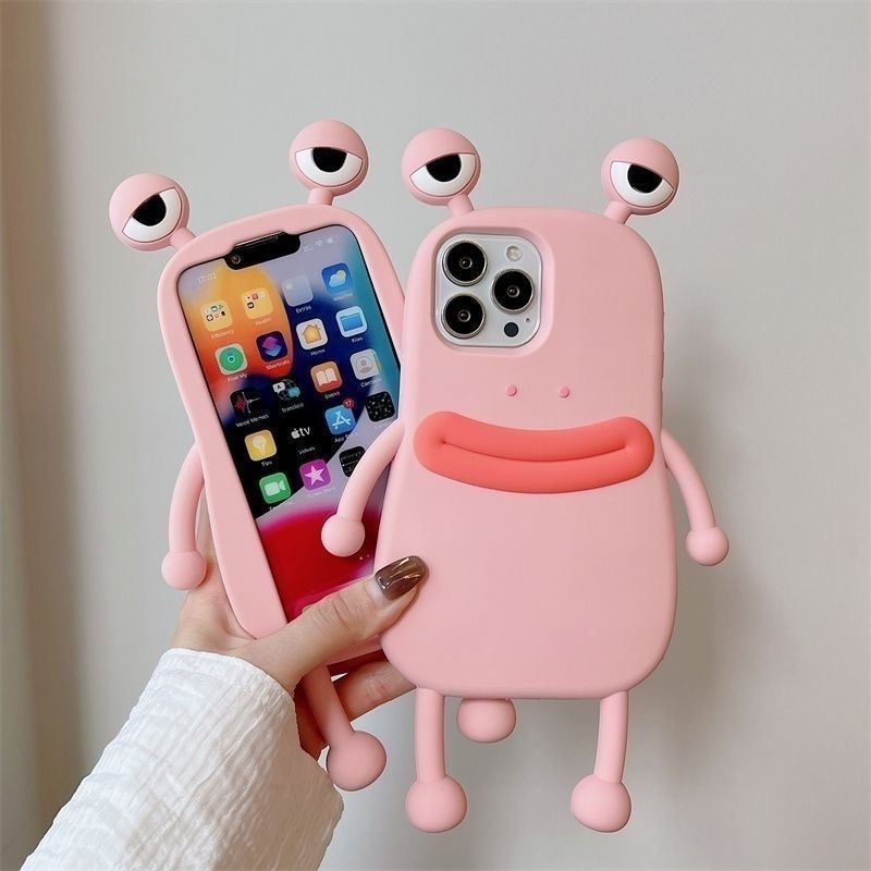 Cartoon 3D Frog Sausage Lips Phone Covers 14 pro Silicon Soft Phone Accessories Cases Cover for iPhone 11 12 13 14 Pro Max cases