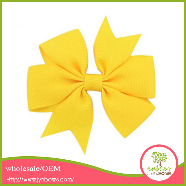 Wholesale Kids Hair Accessories 3 Inch Grosgrain Ribbon Boutique Hair Bows With Clips