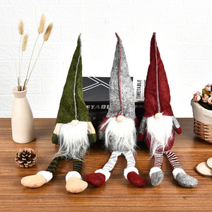 Allo New Christmas Gnomes Children Gift Christmas Gnomes Swedish Santa Tomte Plush with Long Legs Rudolph Roll Faceless dolls