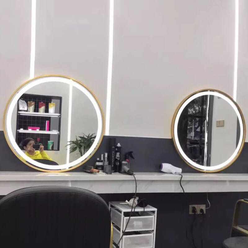 Fashion Custom With Nail Salon Furniture Minimalist Hello Kitty Vanity Wall Mount Led Mirror