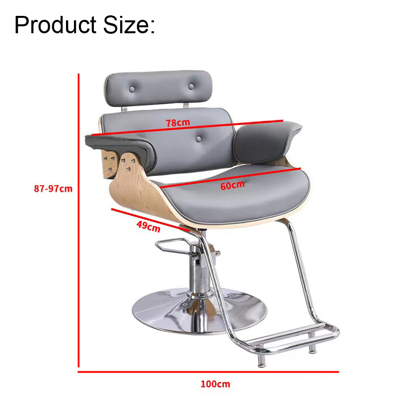 Factory Direct Sales For Men Foldable Barber Chair Black And Gold