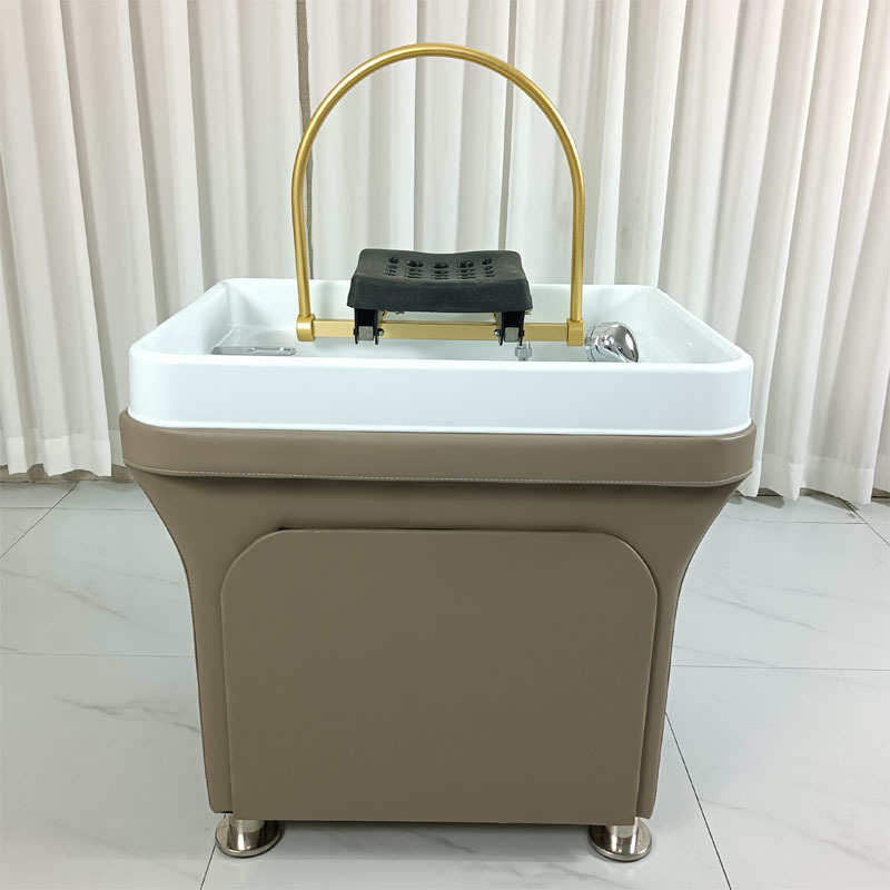 Multi-function Packaging Machines Padded Portable Beauty Shampoo Chair Bed With Salon Sink Faucet