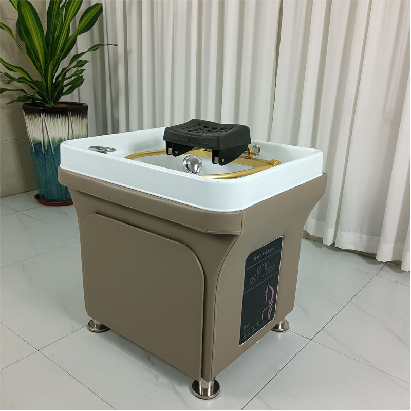 Multi-function Packaging Machines Padded Portable Beauty Shampoo Chair Bed With Salon Sink Faucet