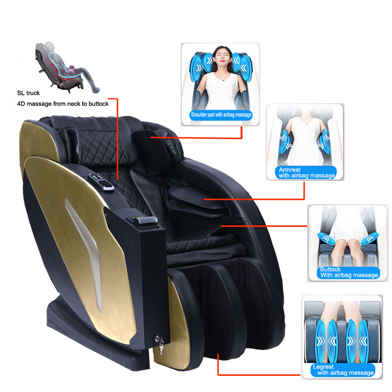 Japanese 3D Luxury Electric 4D zero gravity Full Body Shiatsu Recliner massage chair/Vending Commercial Massage Chair