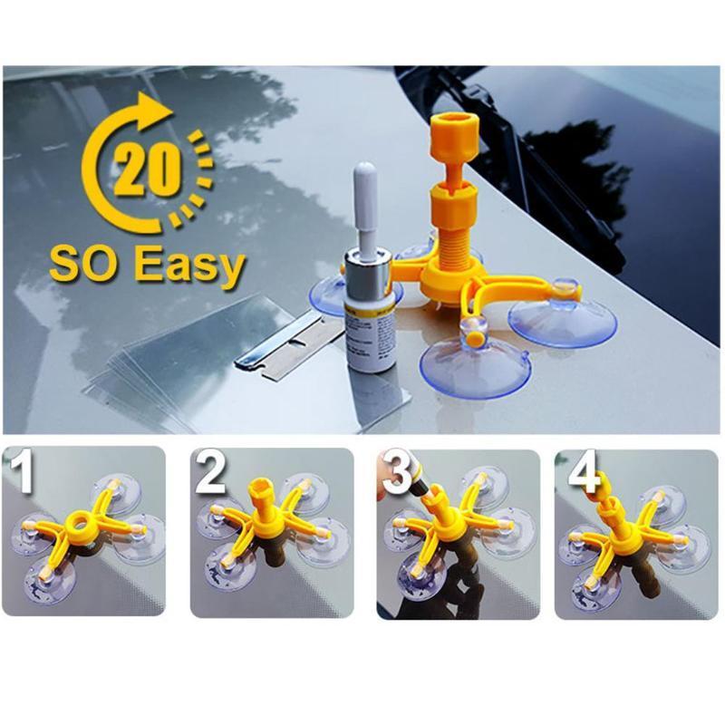 Car windshield repair kit, for car windshield scratch repair, easy to operate, quick repair