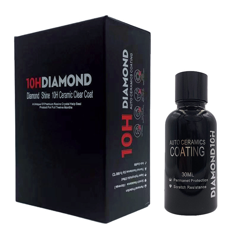 Nano Car Ceramic Coating Kit-High Gloss 10H 3D Diamond Hardness Nano Liquid Glass Hydrophobic Coating,Anti-Scratch Anti-fading