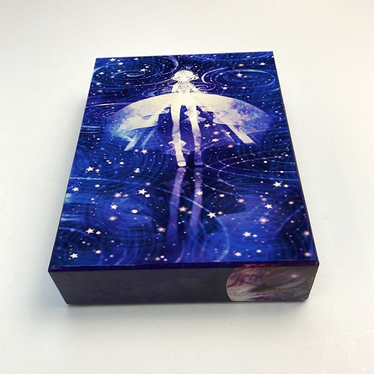 Fashion custom size holographic printing paper tarot deck of cards