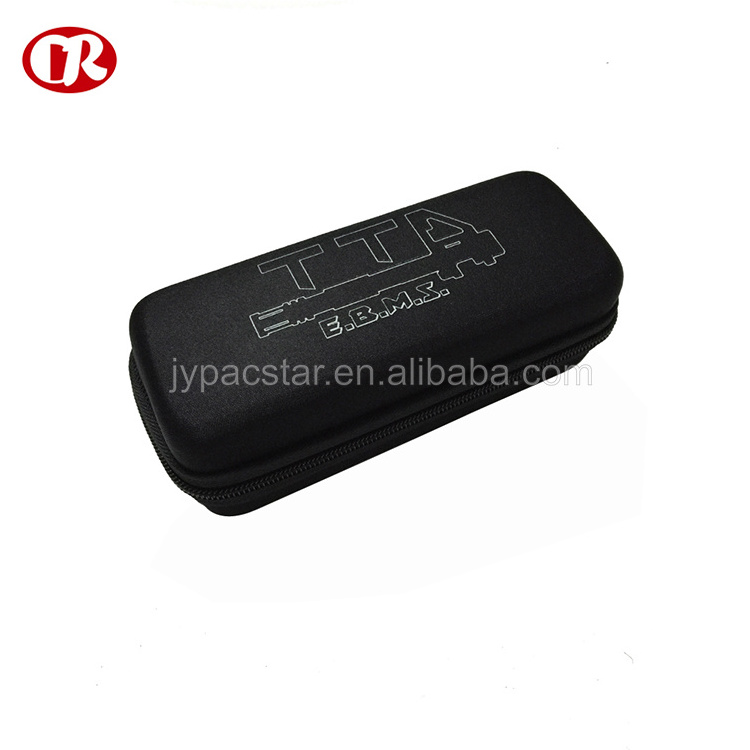 Custom design foam molded wholesale protective eva zipper glasses case for sunglasses with partition