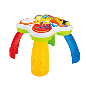 Kids Electronic Learning Musical Toys Multifunctional Infant Plastic Activity Table For Baby Toddlers