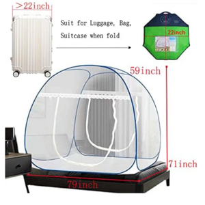 New launch square polyester mosquito net for camping