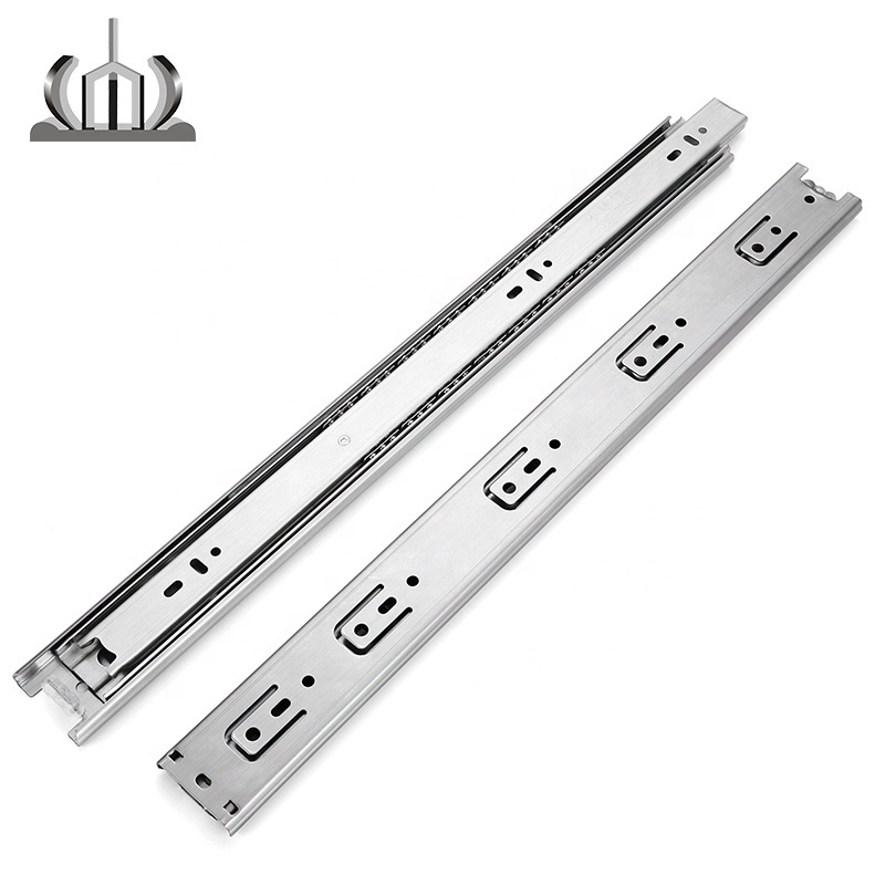 Telescopic Channel 45mm Full Extension Drawer Slides stainless steel ss ball bearing drawer slide