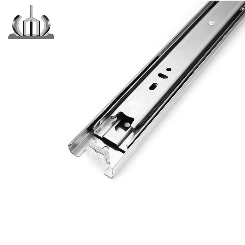 Telescopic Channel 45mm Full Extension Drawer Slides stainless steel ss ball bearing drawer slide