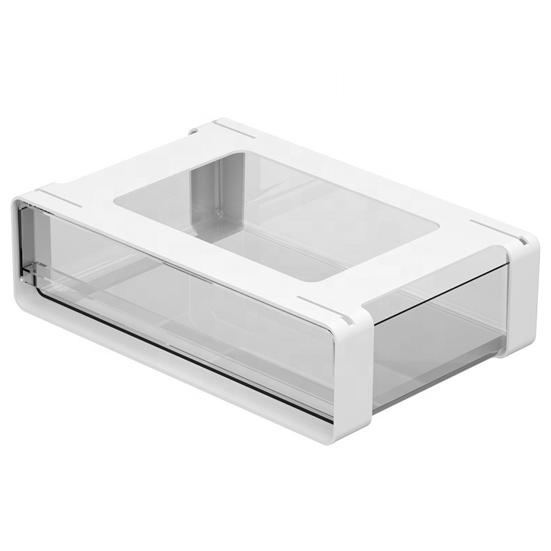 Under Desk Drawer Storage Box Self-Adhesive Hidden Stationery Organizer Detachable Desk Drawer