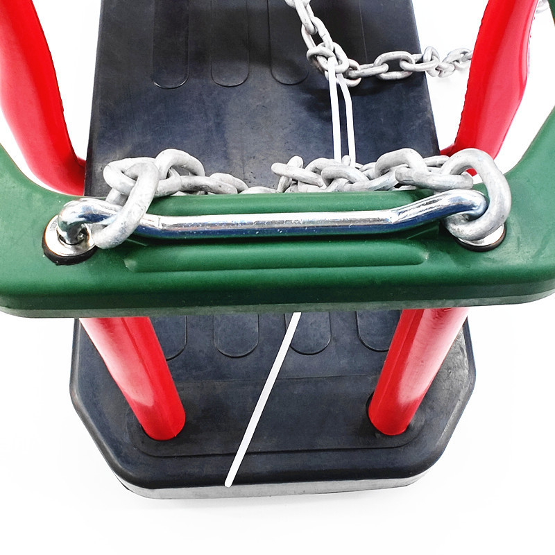 Jiayi Outdoor Kids Swing Seat Easy Install rubber Chain Carabiners High Back Full Bucket Toddler Swing