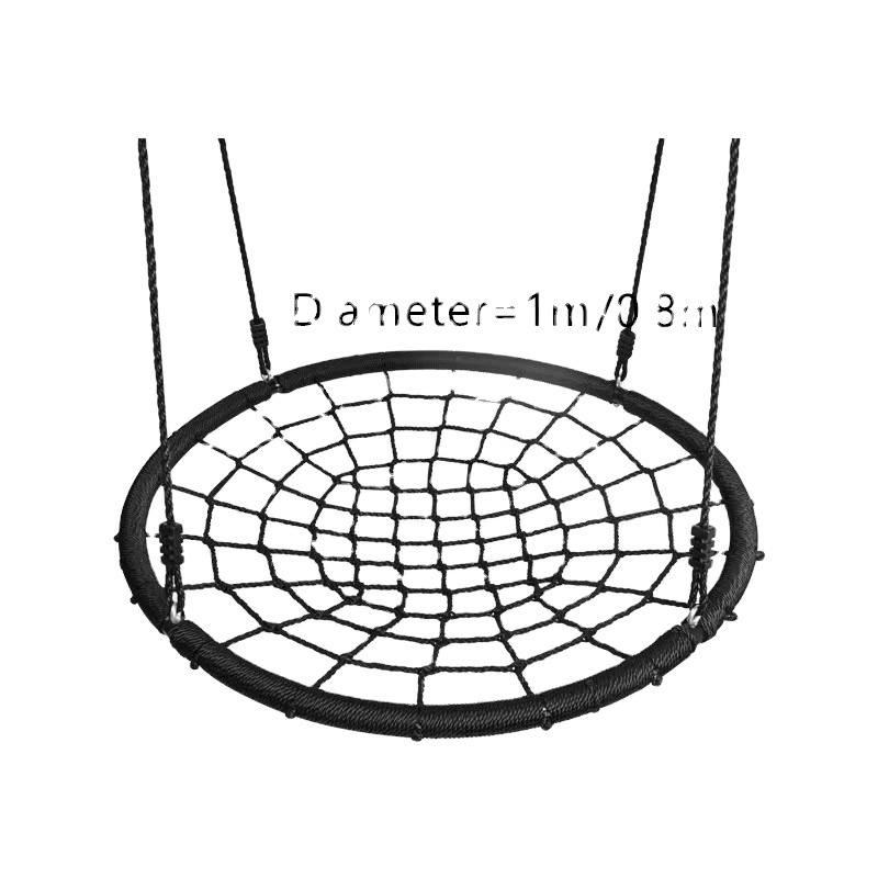 Adjustable Diameter 100cm Combination Rope Net Bird Nest Swing  For Outdoor Playground