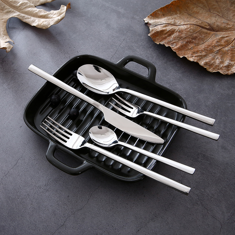 Premium Portugal Cutlery Stainless Steel Spoon Fork Knife 4PCS Flatware Set For Wedding