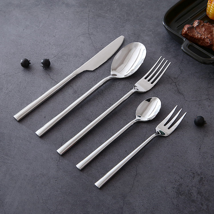 Premium Portugal Cutlery Stainless Steel Spoon Fork Knife 4PCS Flatware Set For Wedding