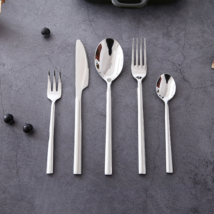 Premium Portugal Cutlery Stainless Steel Spoon Fork Knife 4PCS Flatware Set For Wedding