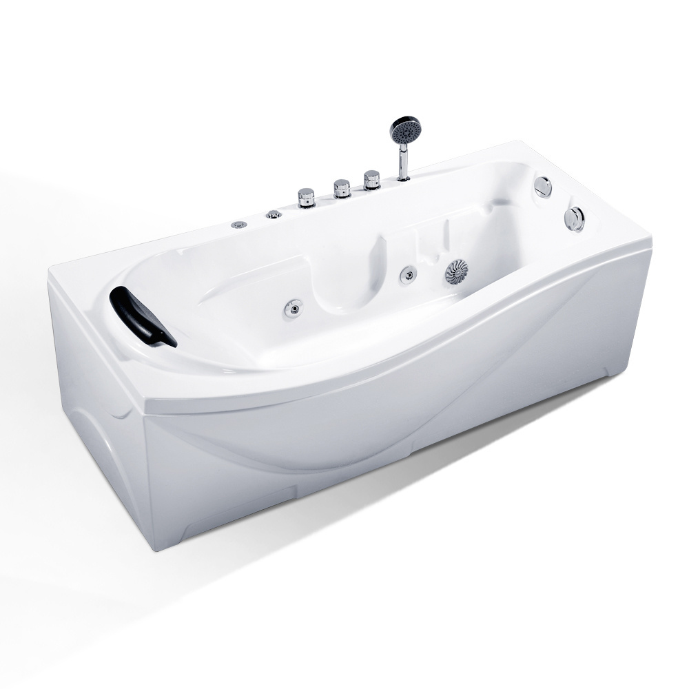 air bubble spa massage custom acrylic 1.7m bathtub with jets