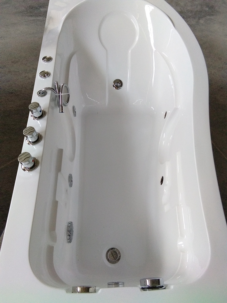 air bubble spa massage custom acrylic 1.7m bathtub with jets