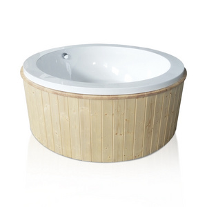 circular outdoor bathtub 3 person cold round hot tub spa