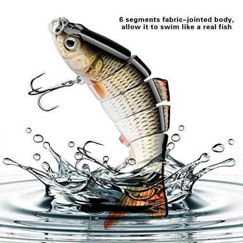 Factory Fishing Lures for Bass Trout Multi Jointed Slow Sinking Bionic Swimming Lures Lifelike Fishing Lures Kit Hard Bait