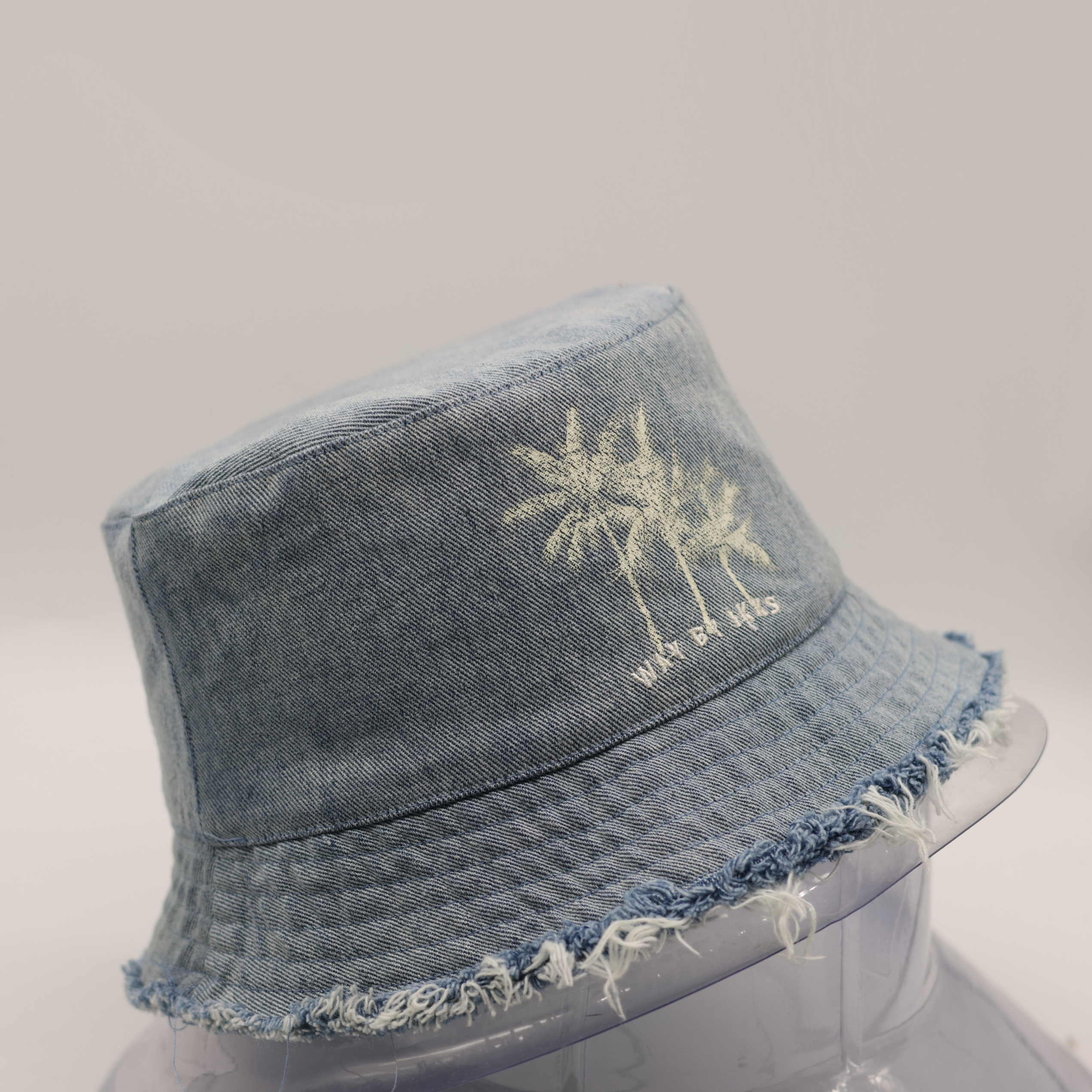 Vintage washes custom logo Denim bucket cap hip hop sun hats manufacturer Jeans hats