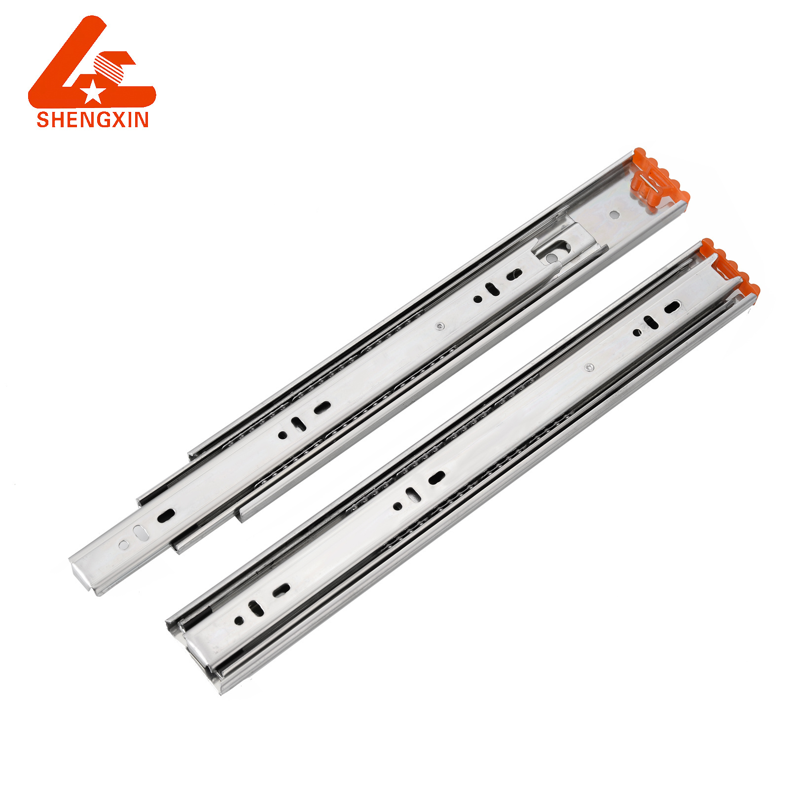 SHENGXIN drawer railing ball bearing undermount drawer slides soft close 40/45mm Zinc/Black  kitchen drawer slide for Furniture