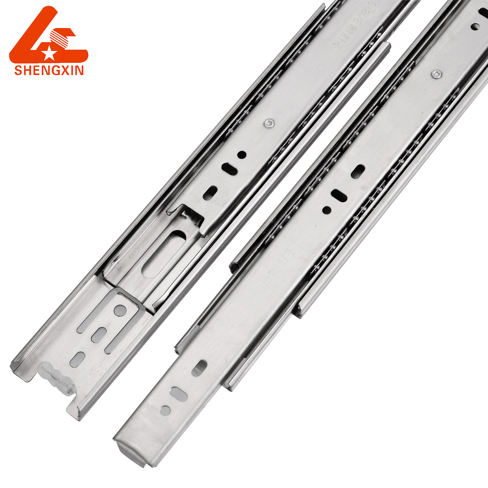 SHENGXIN  40/45mm Telescopic Channel Soft Close Ball Bearing Drawer Slide For Furniture Drawer Slide Rail