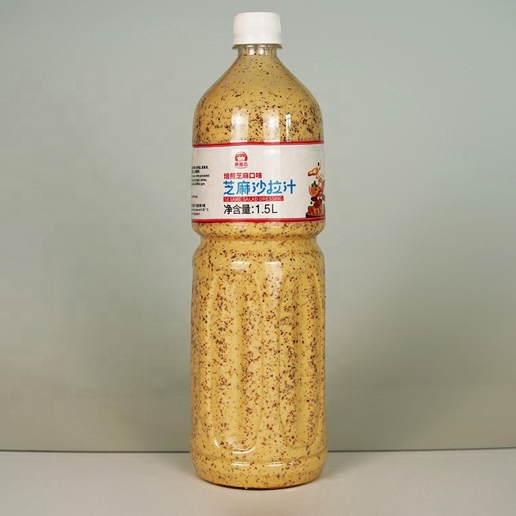 1.5 L Factory OEM Wholesale Price Sesame Product Condiment Muslim HALAL Salad Dressing Arabic Style Seasoning Sesame Salad Juice