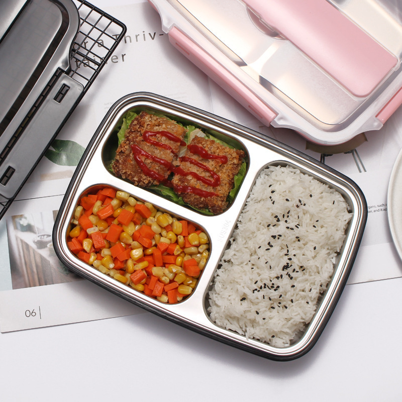 4 Layer 2023 Bag with Lunch Low Price Logo Lock And Large Tin  Bento Box