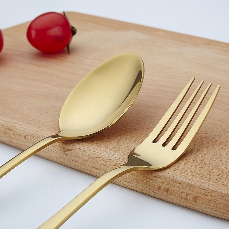 Colorful Stainless Steel Pvd Coating Gold Dessert Coffee  Custom Spoon