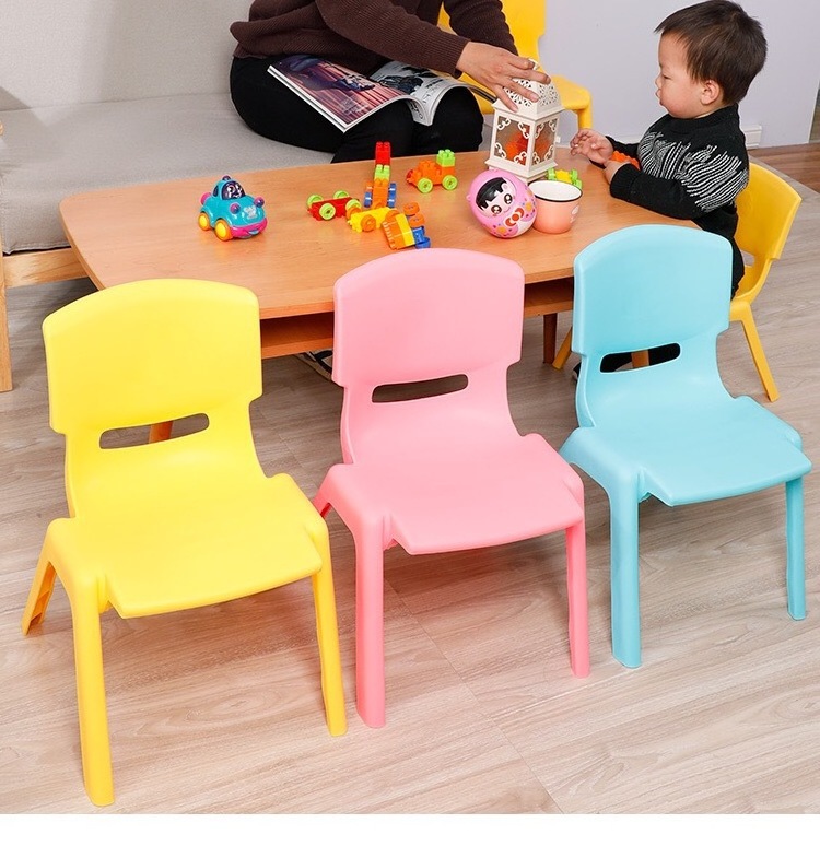 Colourful Kindergarten Kids' Furniture Baby Kids Stackable Outdoor Plastic Children Chair